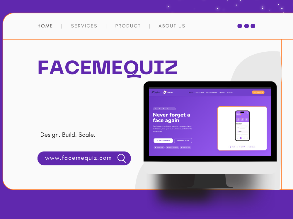 FaceMeQuiz screen