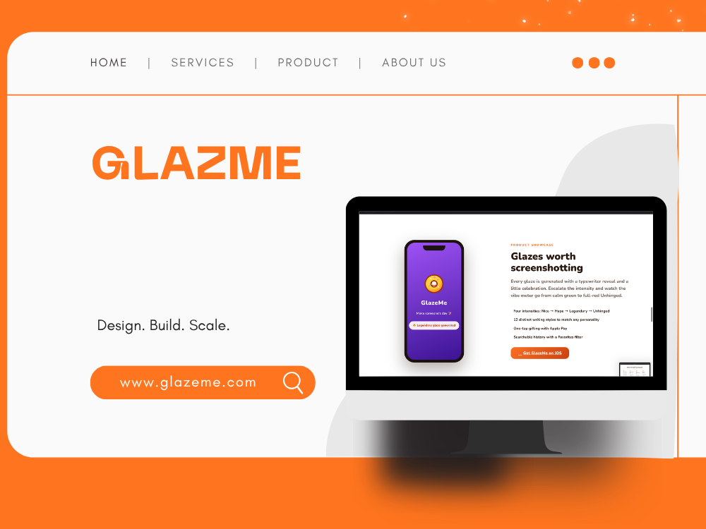 GlazeMe screen