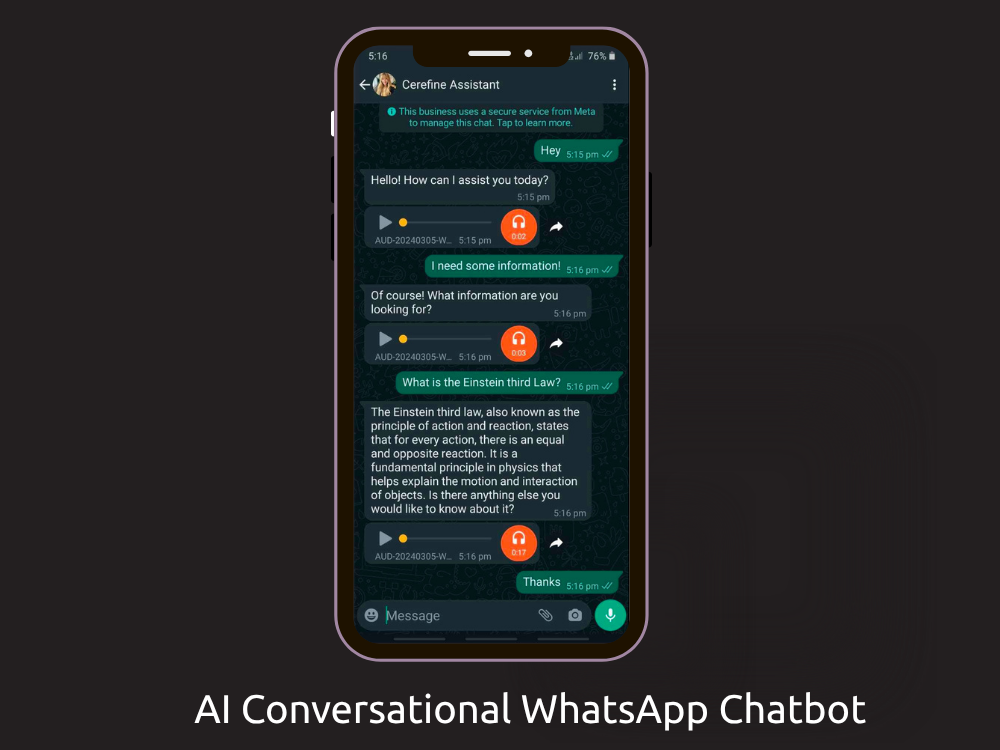 AI WhatsApp Chatbot